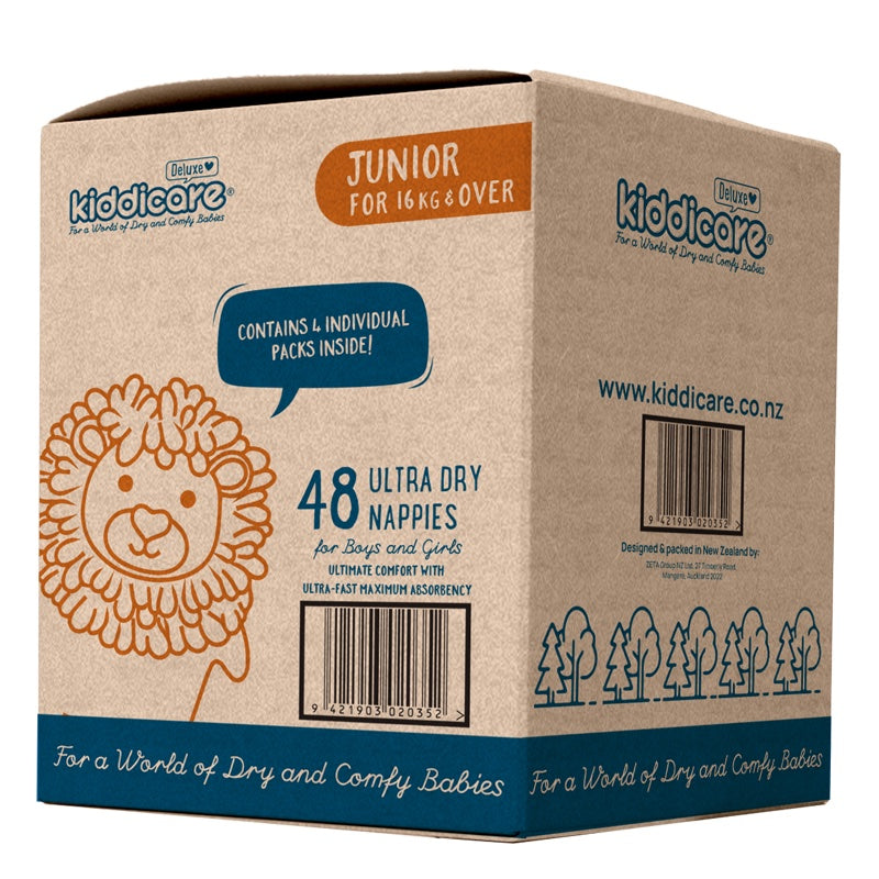 Kiddicare Deluxe Junior Unisex Nappies 48s Size 6