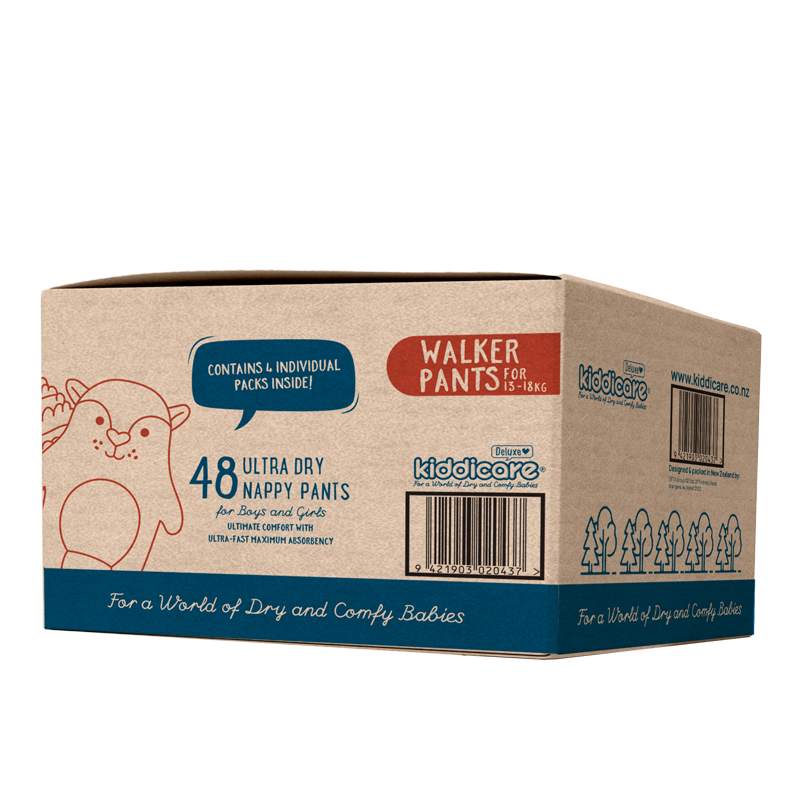 Kiddicare Bulk Deluxe Walker Unisex Nappy Pants 48s