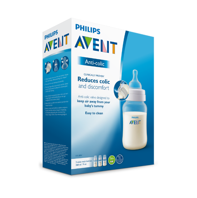 Avent Anti Colic Bottle 260ml 3pk