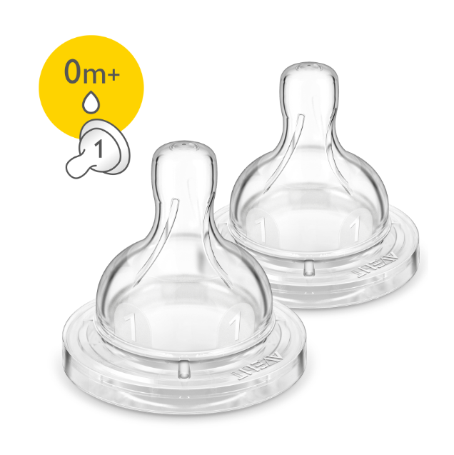 Avent Anti Colic Newborn Flow Teat 2pk