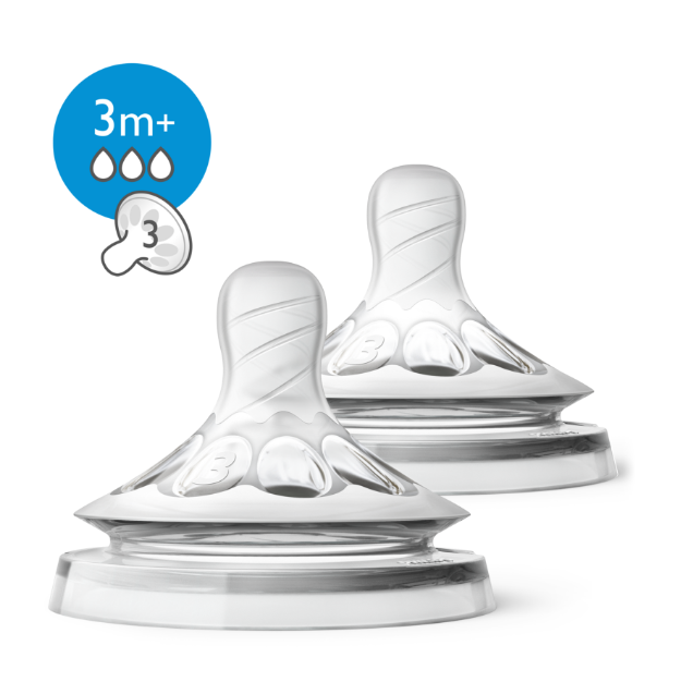 Avent Natural Medium Flow Teat 2pk
