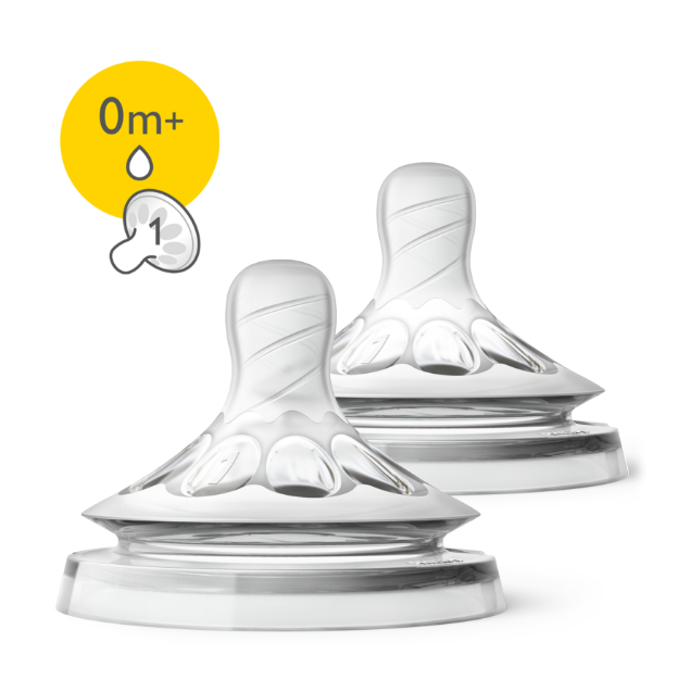 Avent Natural Newborn Flow Teat 2pk