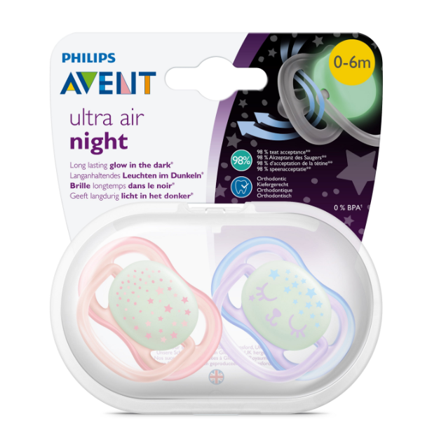 Philips Avent Ultra Air Night 0-6m - 2pk
