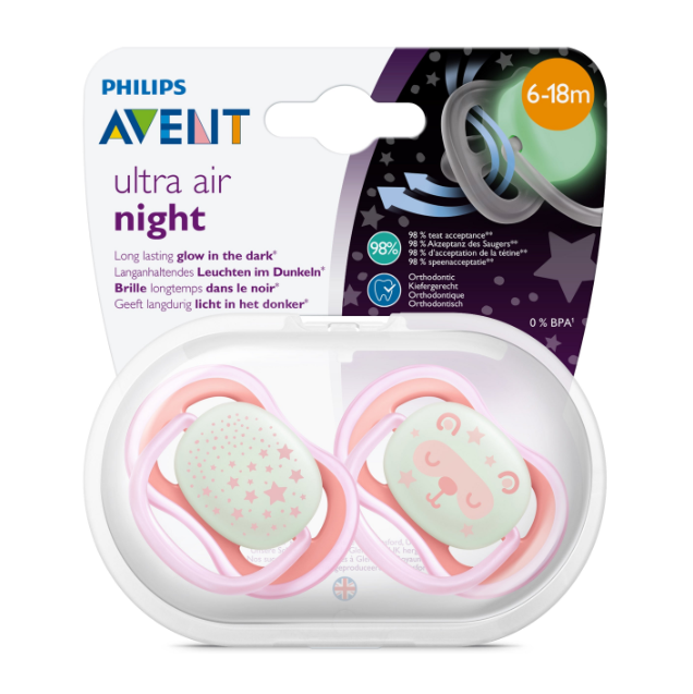 Philips Avent Ultra Air Night 6-18m - 2pk