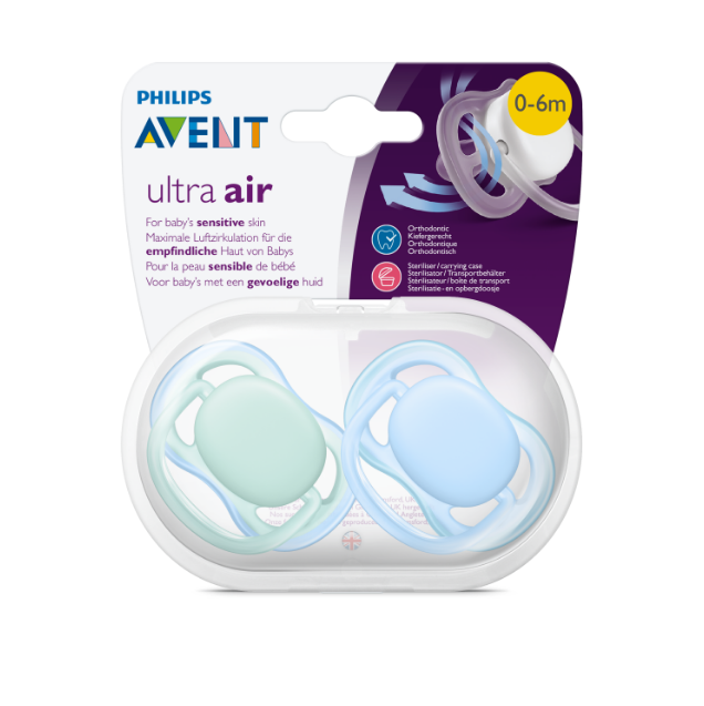 Philips Avent Ultra Air Soother 0-6m - 2pk