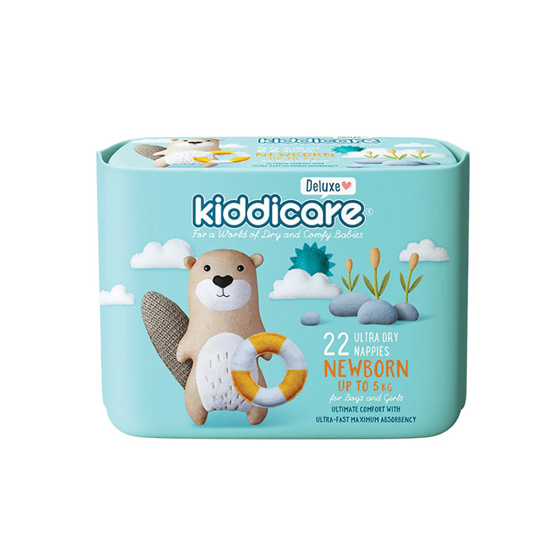 Kiddicare Deluxe Newborn Unisex Nappies 22s Size 1