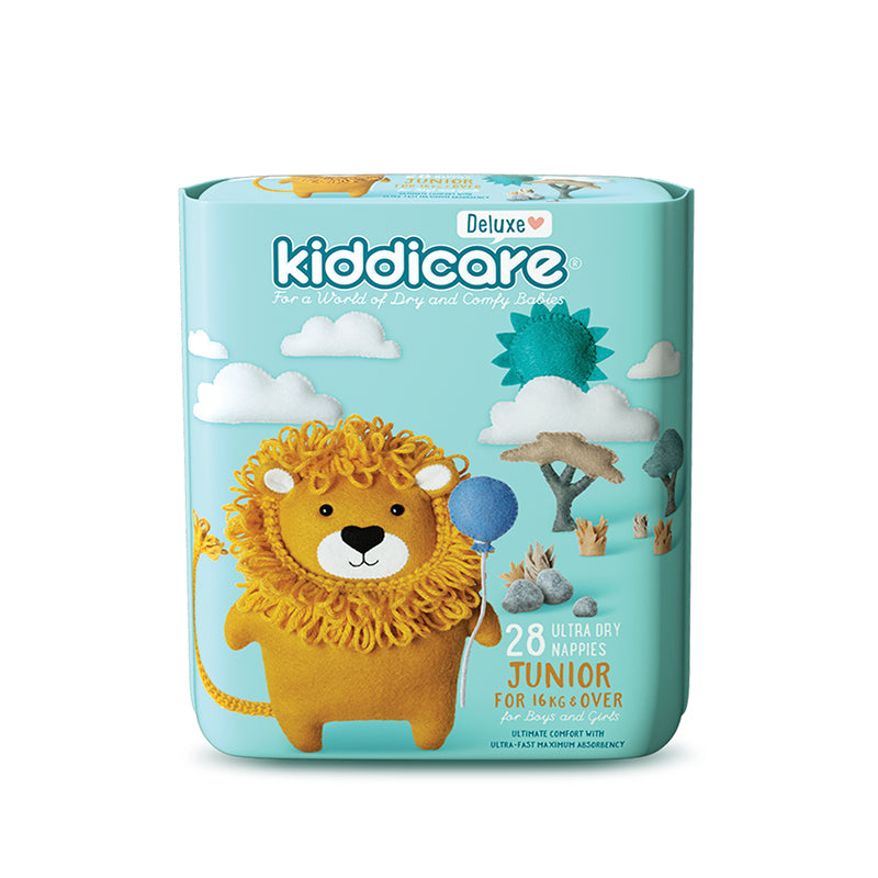 Kiddicare Deluxe Junior Unisex Nappies 28s Size 6