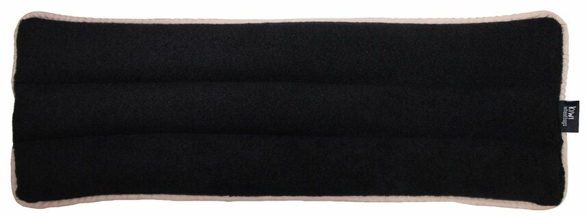 Wheat Bag Black Polar Fleece